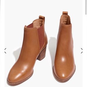 Madewell Regan boot in English Saddle size 8